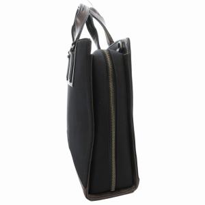 TAKEO KIKUCHI ムーヴ MOVE ハンドバッグ ビジネス ロゴ ナイロン レザー 黒 ブラック 茶 ブラウン /GV