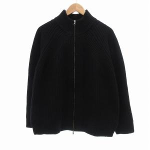 23AW ハミルトンラムズウールドライバーズニット ハイネック M 黒 ブラック /UO