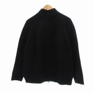 URBAN RESEARCH DOORS 23AW ハミルトンラムズウールドライバーズニット ハイネック M 黒 ブラック /UO