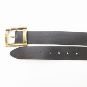 DOLCE&GABBANA ベルト レザー ゴールドバックル 75cm ブラック /UO