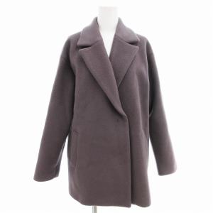 ウールリバーテーラードコート ミドル ハーフ丈 グレージュ 127-91010 /AE