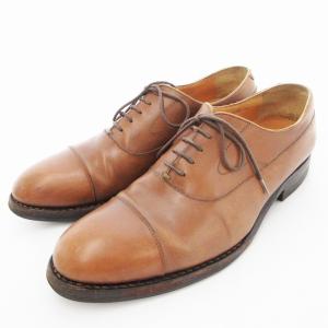 グリーンレーベルリラクシング ドレスシューズ 革靴 レザー ストレートチップ 42 ブラウン /UO