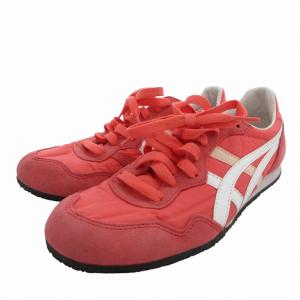 Onitsuka Tiger SERRANO セラーノ スニーカー シューズ ローカット 24cm サーモンピンク 1182A077