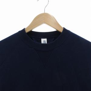 LOOPWHEELER ビームスプラス トレーナー スウェット Vガゼット 長袖 M 紺 ネイビー /FF