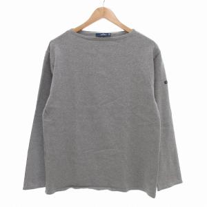 バスクシャツ カットソー 長袖 仏製 L グレー /UO
