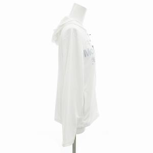 DESCENTE MOVE SPORT タグ付き サンスクリーン シャツパーカー ジップアップフーディ ロゴ 長袖 L 白