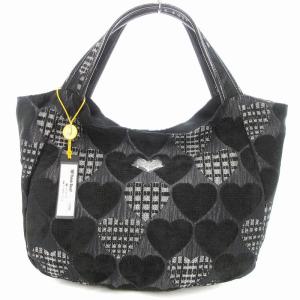 タグ付き Just Heart ハンドバッグ ハート柄 ブラック /UO
