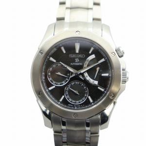 ブライツ メカニカル レトログラード 腕時計 自動巻き 黒文字盤 クロノグラフ シルバー