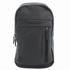 美品 ボディバッグ 斜め掛け ナイロン ロゴ刺繍 茶 ブラウン /FF