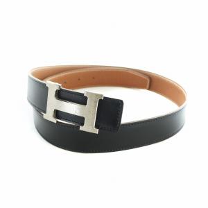 コンスタンス ベルト Hバックル リバーシブル H刻印 85 ブラック