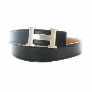 HERMES コンスタンス ベルト Hバックル リバーシブル H刻印 85 ブラック