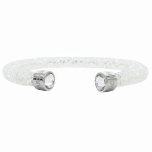 SWAROVSKI クリスタルダストブレスレット バングル アクセサリー ビジュー 白 ホワイト 5250072 /GV