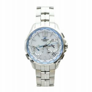 CASIO オシアナス マンタ 腕時計 電波ソーラー 世界限定800個 白文字盤 クロノグラフ