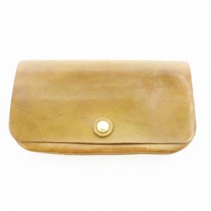 トラベルウォレット 長財布 二つ折り 牛革 グリーン ブラウン WL-104 /UO