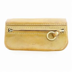 HERZ トラベルウォレット 長財布 二つ折り 牛革 グリーン ブラウン WL-104 /UO