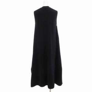 EPOCA フレアワンピース ニット ノースリーブ ミモレ ロング 40 ネイビー /UO