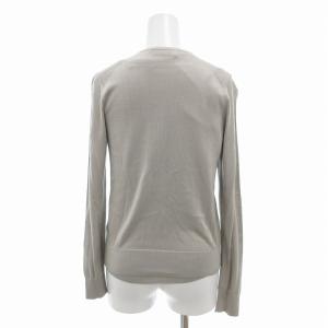 OLD ENGLAND アンサンブルニット カーディガン 半袖 絹 シルク 36 グレー /JS