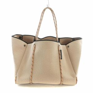 フライング ソロ FLYING SOLO BAG トートバッグ ハンド ロゴ ポーチ付き ピンク /MQ