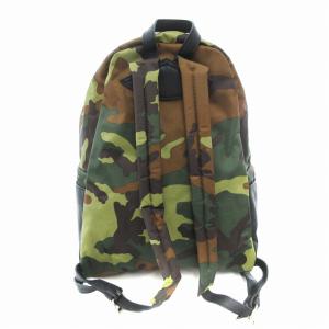 Orobianco 美品 リュックサック デイパック 迷彩柄 カモフラージュ ロゴ カーキ /AE