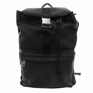 リュックサック バックパック ナイロン ロゴ 黒 ブラック /FF