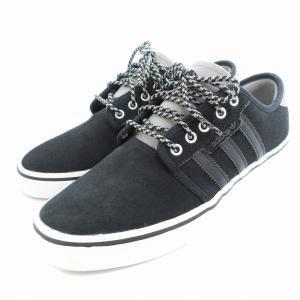 SEELEY スニーカー シューズ スリーストライプス ローカット 25?p 黒 ブラック /AE