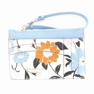 NEW YORK 美品 コインケース 小銭入れ パスケース 花柄 マルチカラー /AE