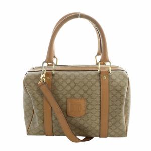 M11 ハンドバッグ 2WAY ミニボストン マカダム柄 ブラウン