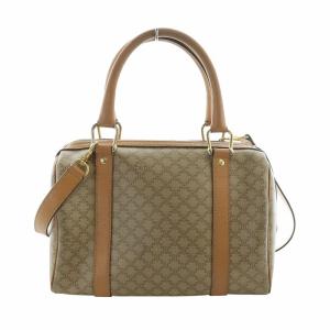 CELINE M11 ハンドバッグ 2WAY ミニボストン マカダム柄 ブラウン