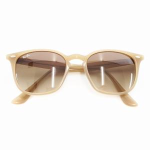サングラス ウェリントン プラスチックフレーム ベージュ ブラウン系 RB4258-F /UO