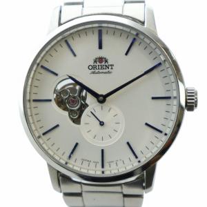 腕時計 ウォッチ 自動巻き ロゴ 白文字盤 スケルトン スモセコ シルバー色 F6S2-UAB0 /MQ