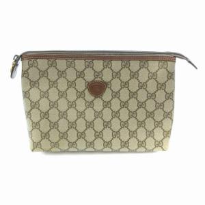 セカンドバッグ ポーチ GG柄 PVC 014・115・6088 ベージュ系 /AE