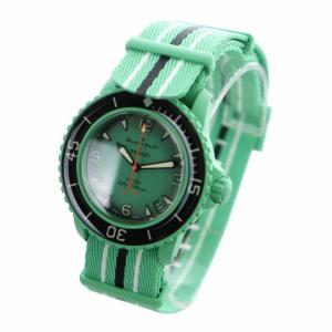 SWATCH Blancpain INDIAN OCEAN 腕時計 自動巻き ロゴ カレンダー付き デイト