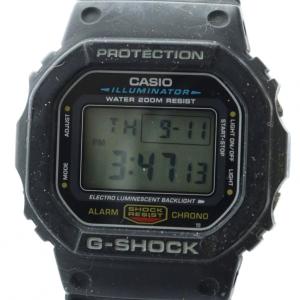 腕時計 ウォッチ クォーツ ロゴ デジタル カレンダー付き 黒 ブラック DW-5600E-1 /MQ