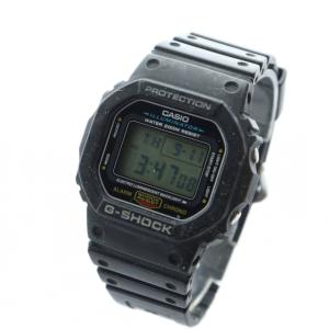 CASIO G-SHOCK 腕時計 ウォッチ クォーツ ロゴ デジタル カレンダー付き 黒 ブラック DW-5600E-1 /MQ