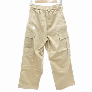 graniph タグ付き カーゴパンツ ビューティフルシャドークリーチャー イージー 刺繍 ペイント加工 S ベージュ