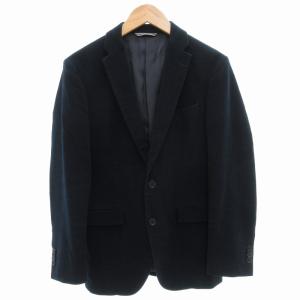 テーラードジャケット ブレザー シングル 2B センターベント 46 紺 ネイビー /GV