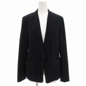 PLST 19AW セットアップ スーツ ノーカラージャケット パンツ 1B M 紺 ネイビー /FF