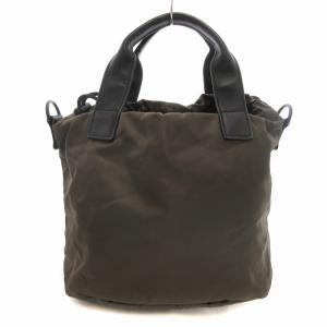 CONVERSE ハンドバッグ ショルダー 2WAY ナイロン ロゴ カーキ /UD