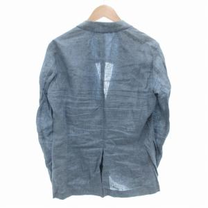 Paul Smith COLLECTION テーラードジャケット カジュアル アンコン リネン 麻 背抜き シェルボタン M ライトブルー /JS