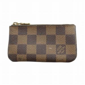 カード キーケース ポシェット クレ N62658 ダミエ キャンバス キーリング レザー ロゴ 茶 ブラウン