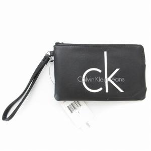 タグ付き ポーチ ロゴ チェーン付き ブラック /UO