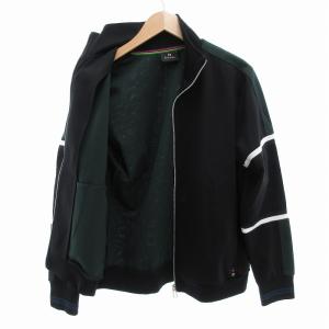PS Paul Smith 18AW トラックジャケット ジャージ ジップアップ ハイネック L ブラック /JS