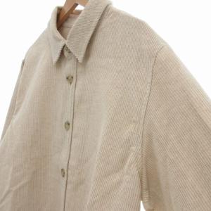 A.P.C. コーデュロイシャツジャケット リネン混 長袖 M ベージュ /UO