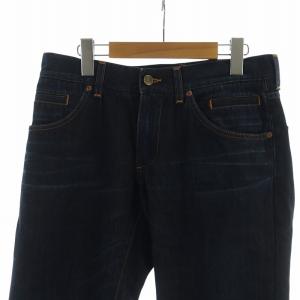 DOLCE&GABBANA 14CLASSIC デニムパンツ ジーンズ ジップフライ メタルロゴプレート インディゴ 44 M 紺
