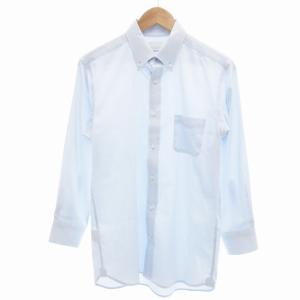 TROTTER ボタンダウンシャツ BD 長袖 40 青 ブルー /UD