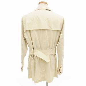 BURBERRY LONDON トレンチコート ジャケット コットン ジップアップ ショート丈 L アイボリー BBN31-404-02