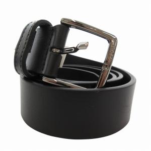 ベルト レザー バックル ロゴ 黒 ブラック /FF