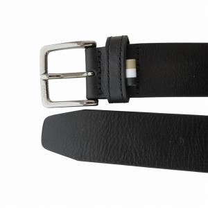 HUGO BOSS ベルト レザー バックル ロゴ 黒 ブラック /FF