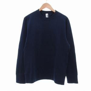 BEAMS PLUS別注 トレーナー スウェット 長袖 吊裏毛 両V XL ネイビー /UO