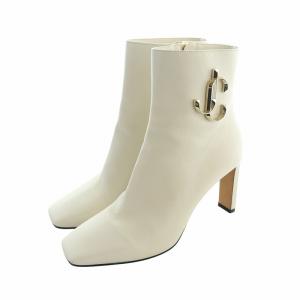 JIMMY CHOO MINORI ショートブーツ 37 ホワイト